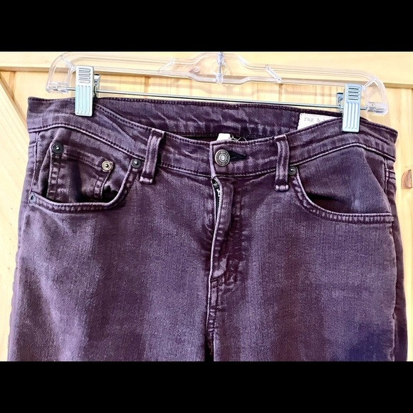 Rag & Bone Wine Distressed Skinnies - Picture 4 of 10
